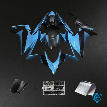 Honda CBR500R (2013-2015) Fairing Kit - Gloss Sky Blue & Matte Black - ABS Bodywork