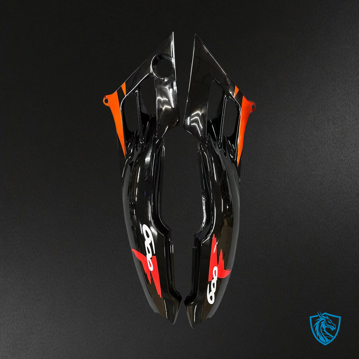 Honda CBR600 F3 (1995-1996) Black & Dark Orange - Fairing Kit