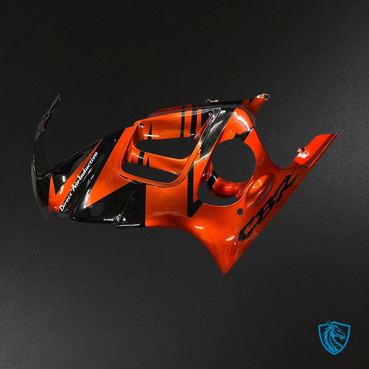 Honda CBR600 F3 (1995-1996) Black & Dark Orange - Fairing Kit