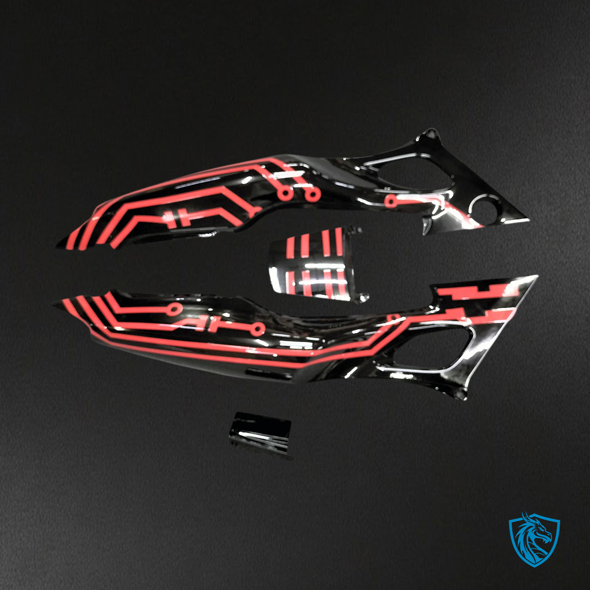 Honda CBR600 F3 (1997-1998) Black & Red Style 3 - Fairing Kit