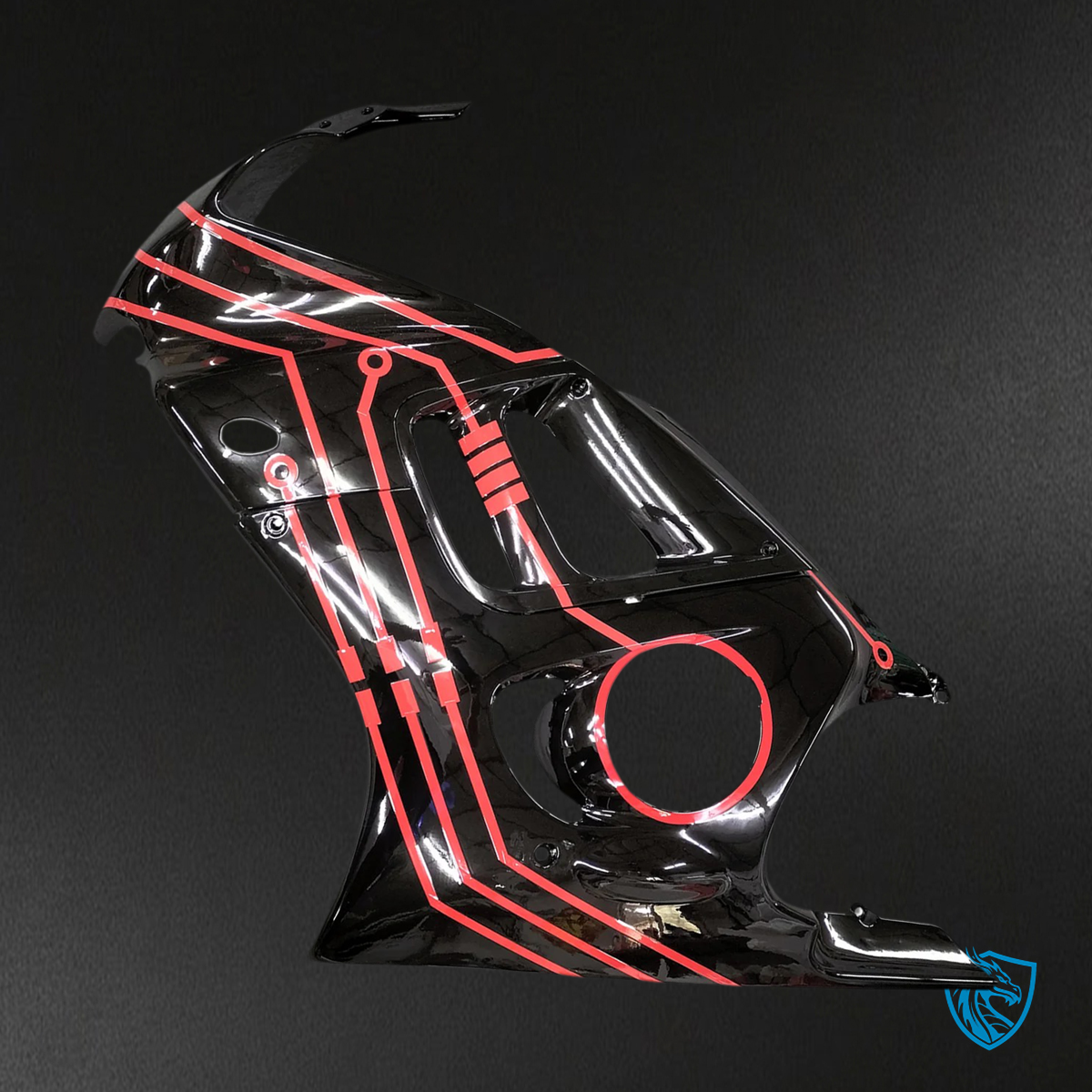 Honda CBR600 F3 (1997-1998) Black & Red Style 3 - Fairing Kit