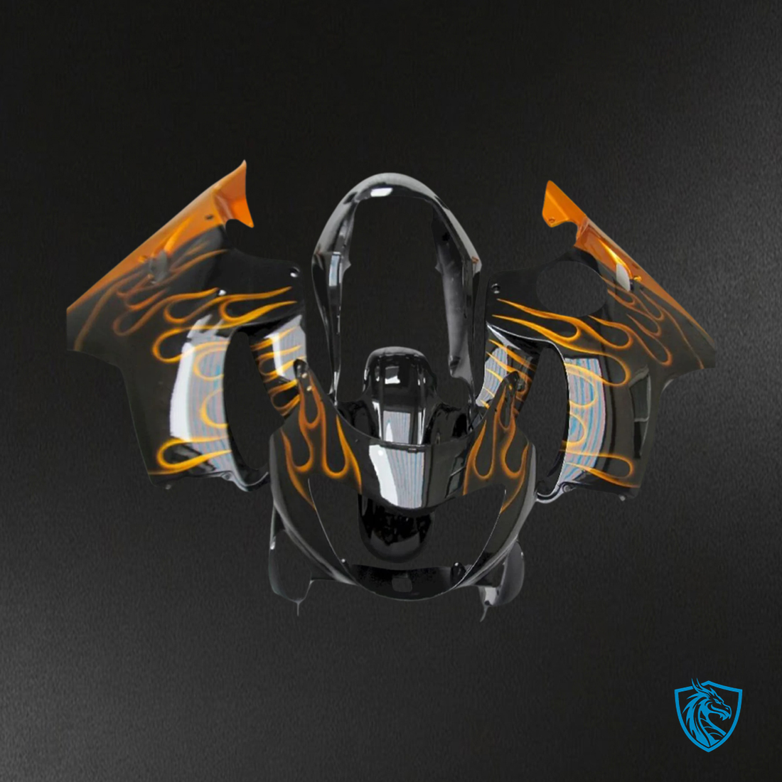Honda CBR600 F4 (1999-2000) Black & Gold - Fairing Kit