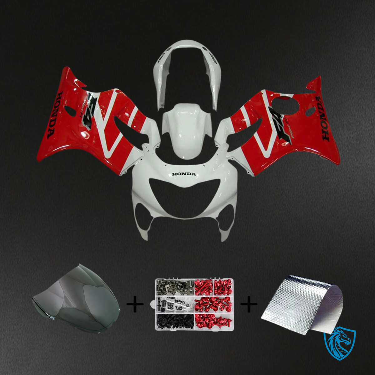 Honda CBR600 F4 (1999-2000) Red & White - Fairing Kit