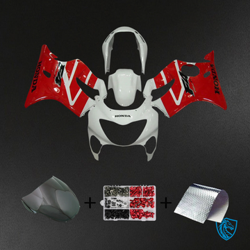 Honda CBR600 F4 (1999-2000) Red & White - Fairing Kit
