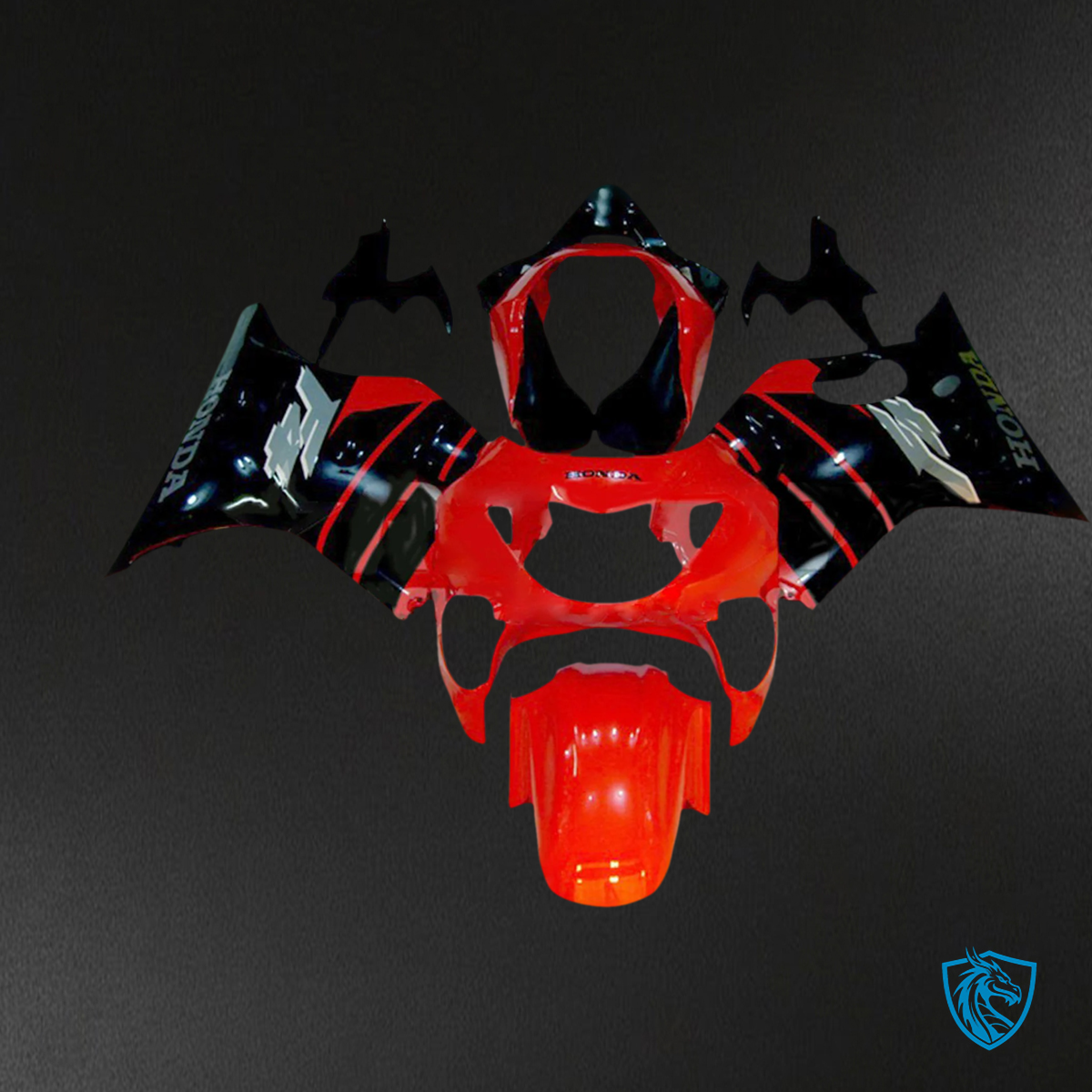 Honda CBR600 F4 (1999-2000) Red & Black - Fairing Kit