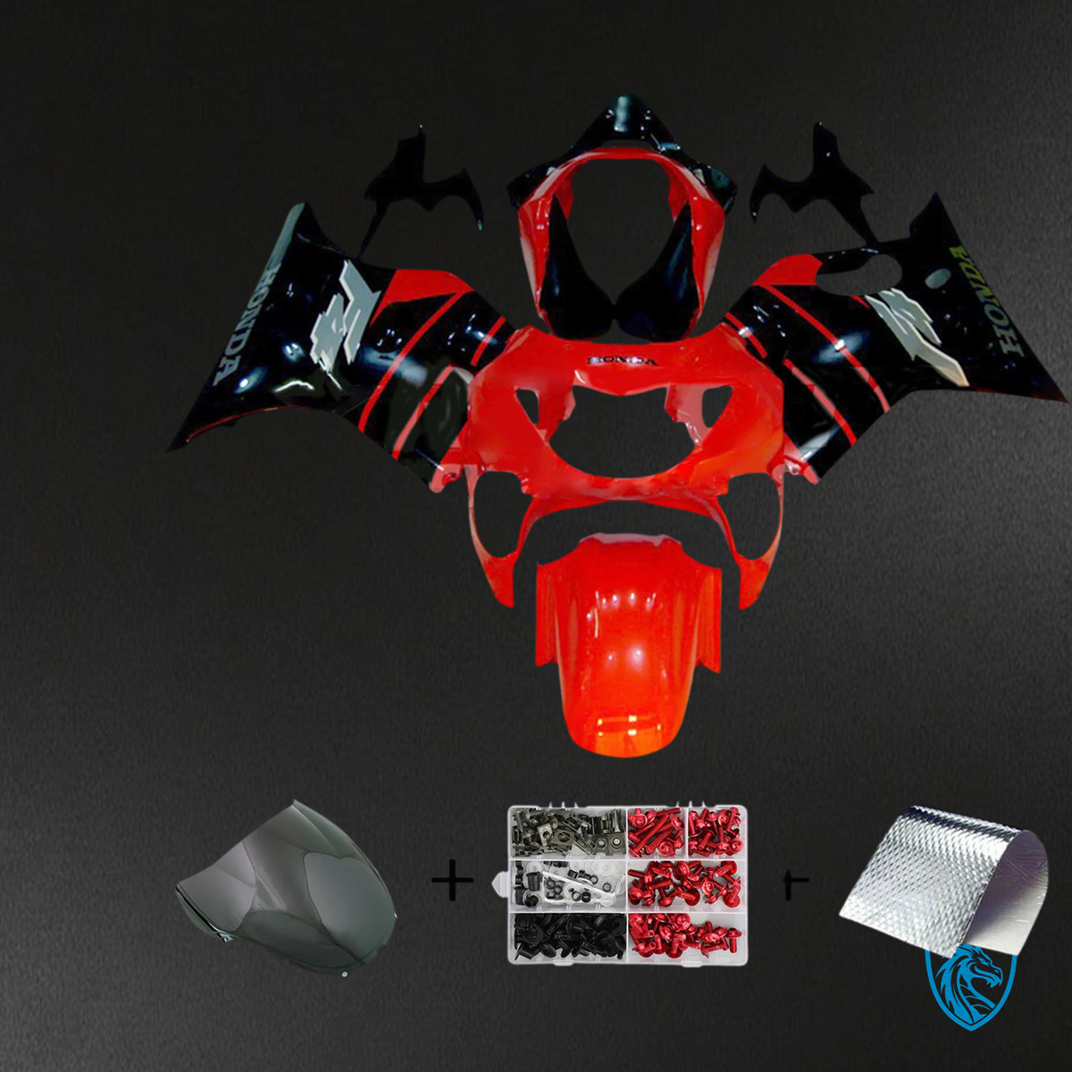 Honda CBR600 F4 (1999-2000) Red & Black - Fairing Kit