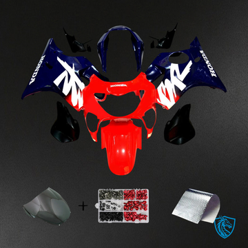 Honda CBR600 F4 (1999-2000) Red & Blue Style1 - Fairing Kit