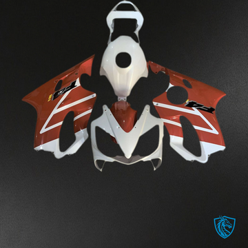 Honda CBR600 F4i (2001-2003) Glossy White & Orange - Custom ABS Fairing Kit