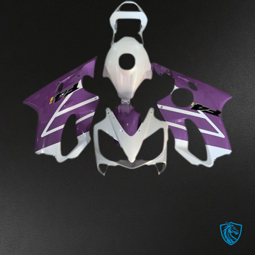 Honda CBR600 F4i (2001-2003) Glossy White & Purple - MERGEment Motorcycle Fairings Kit