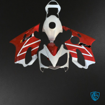 Honda CBR600 F4i (2001-2003) Glossy White & Red Fairing Kit - Aftermarket ABS Bodywork