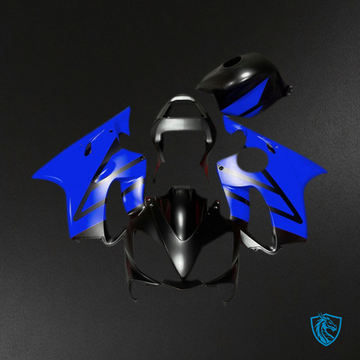 Honda CBR600 F4i (2001-2003) Matte Black & Blue Fairing Kit - Aftermarket ABS Bodywork