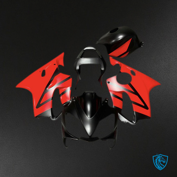 Honda CBR600 F4i (2001-2003) Matte Black & Red Motorcycle - Fairing Kit | ABS Bodywork