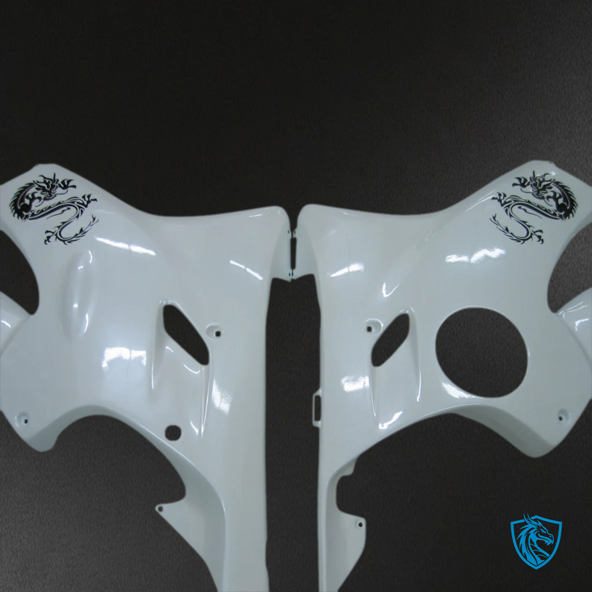 Honda CBR600 F4i (2001-2003) White & Black - Fairing Kit