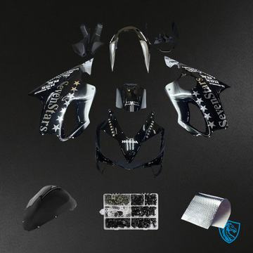 Honda CBR600 F4i (2004-2007) Black with Logo - Fairing Kit