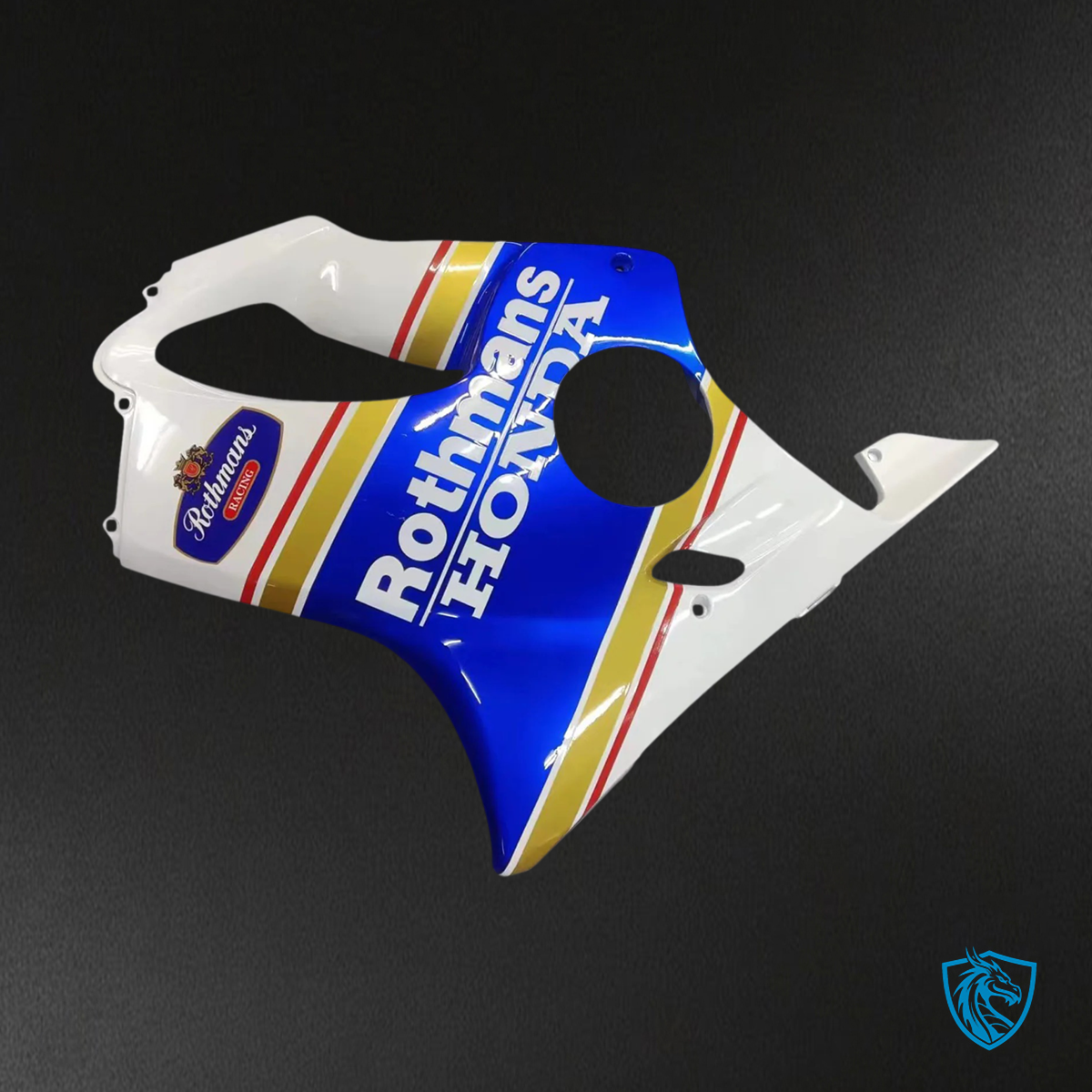Honda CBR600 F4i (2004-2007) Blue & Yellow with Logo Style 2 - Fairing Kit