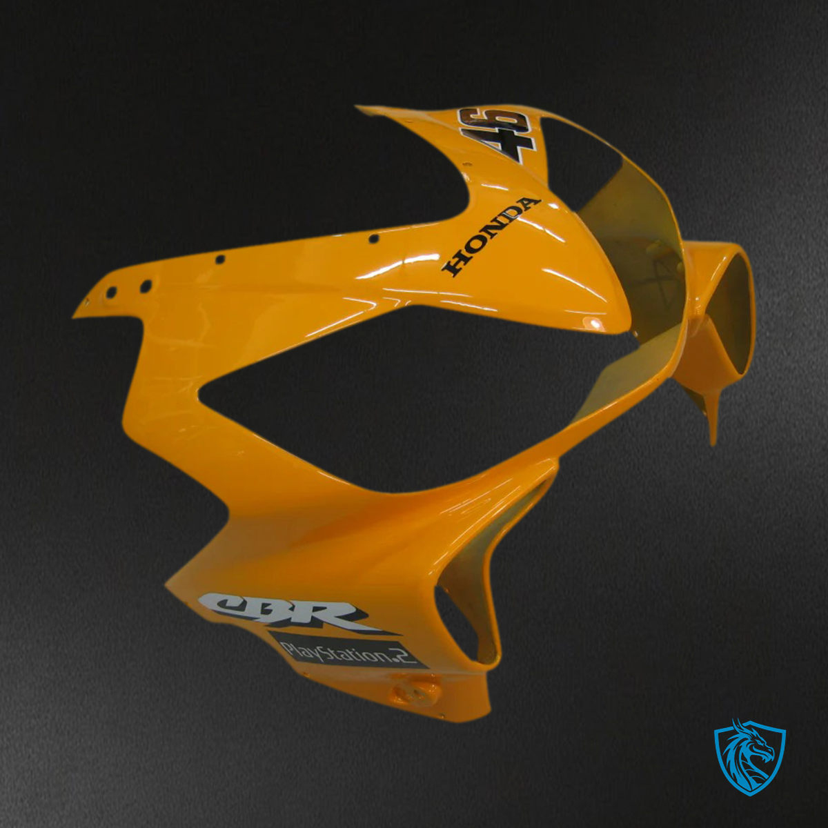 Honda CBR600 F4i (2004-2007) Blue & Yellow with Logo Style3 - Fairing Kit
