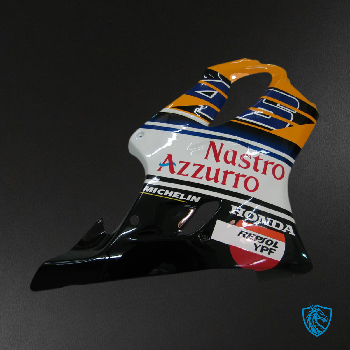 Honda CBR600 F4i (2004-2007) Blue & Yellow with Logo Style3 - Fairing Kit