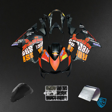 Honda CBR600 F4i (2004-2007) Orange & Red - Fairing Kit