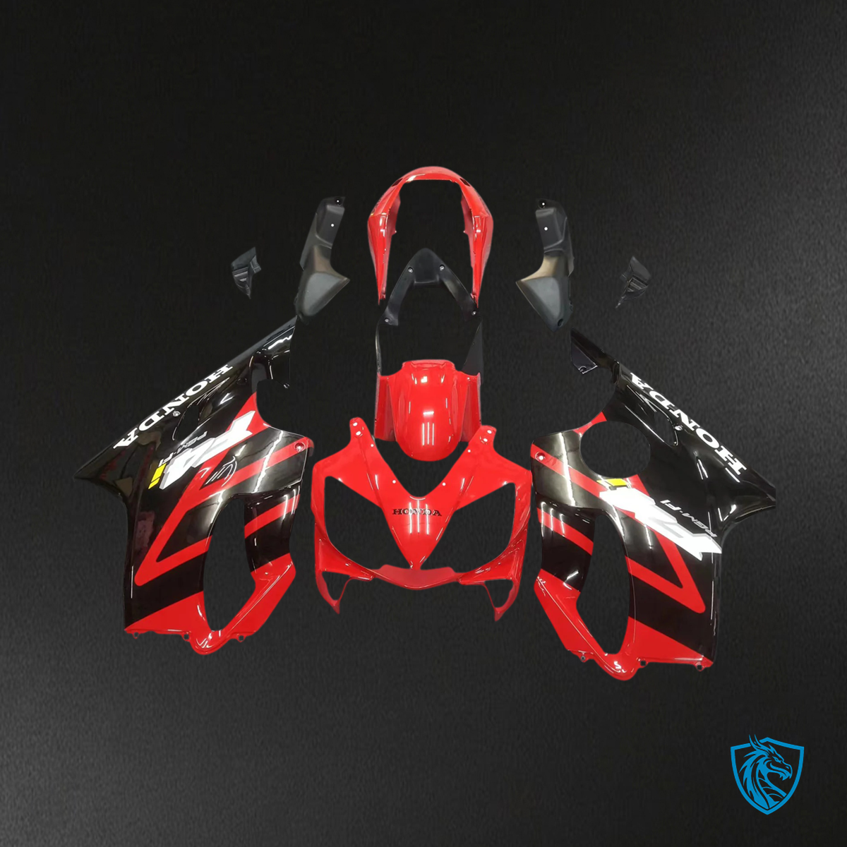 Honda CBR600 F4i (2004-2007) Red & Black - Fairing Kit