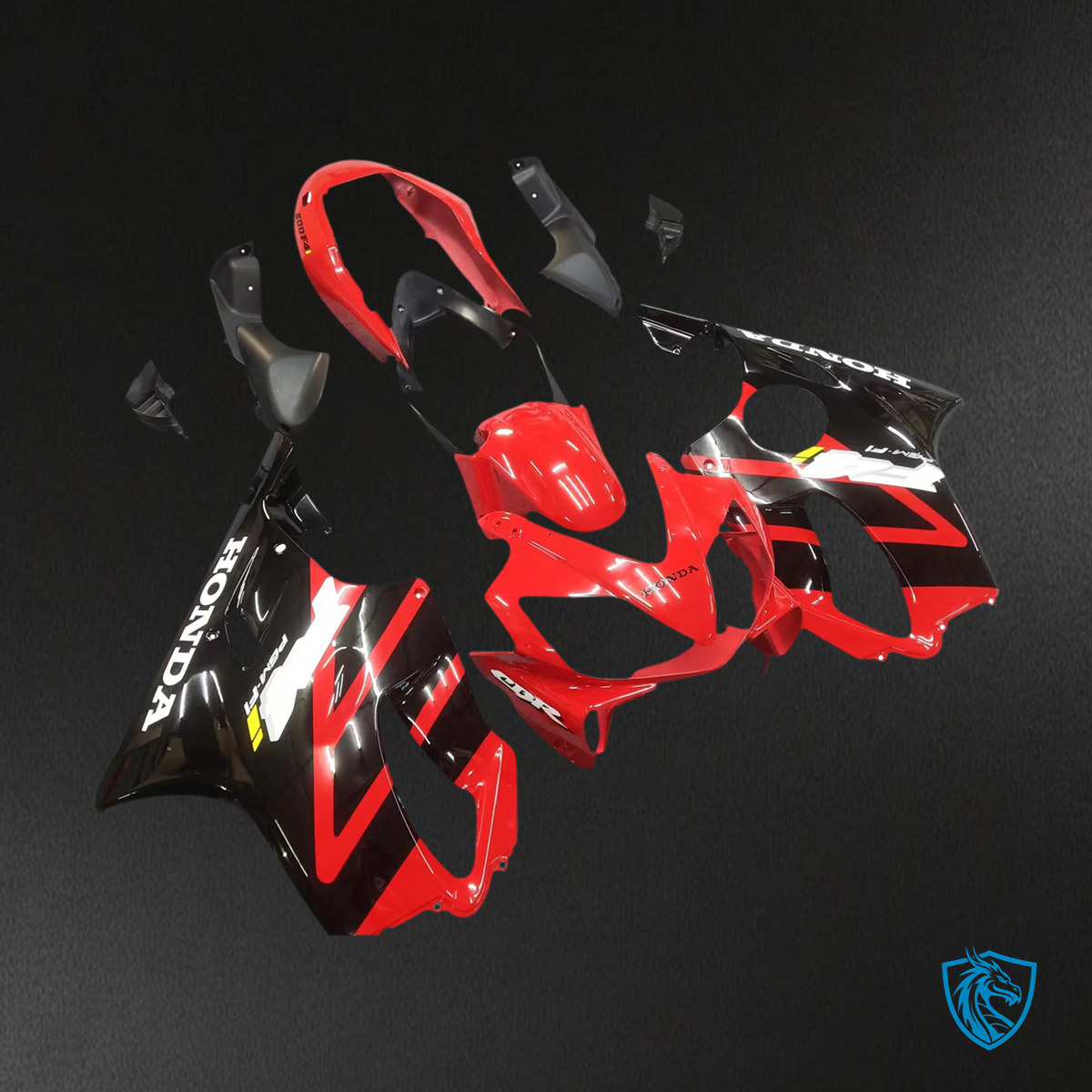 Honda CBR600 F4i (2004-2007) Red & Black - Fairing Kit