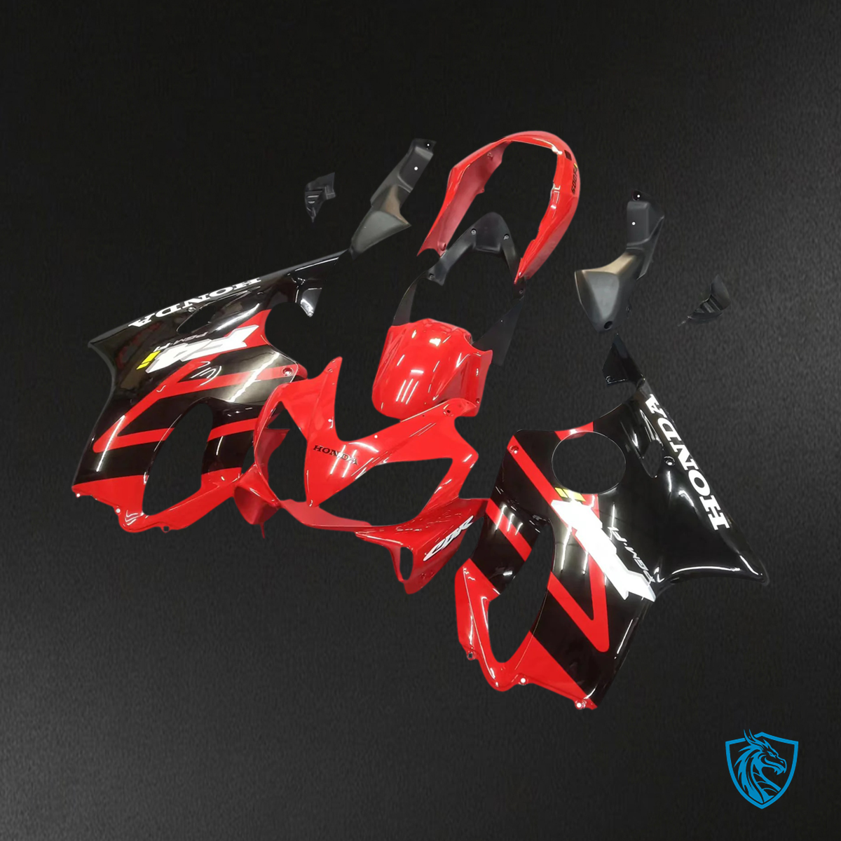 Honda CBR600 F4i (2004-2007) Red & Black - Fairing Kit
