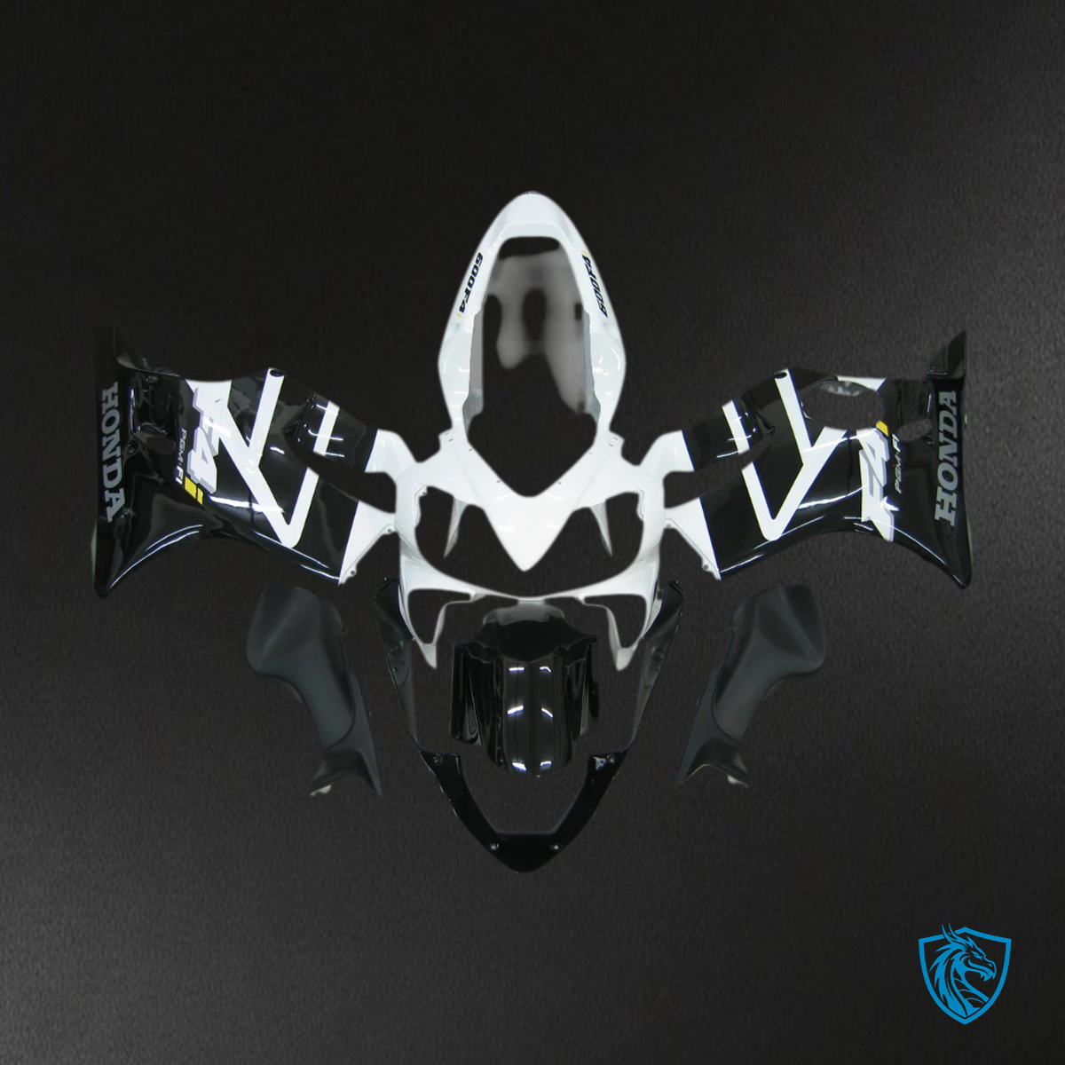 Honda CBR600 F4i (2004-2007) White & Black - Fairing Kit