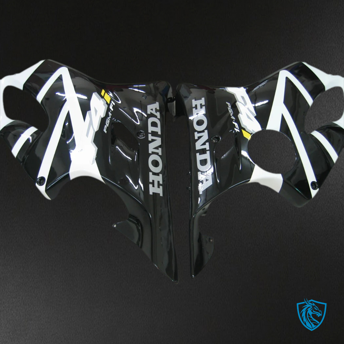 Honda CBR600 F4i (2004-2007) White & Black - Fairing Kit