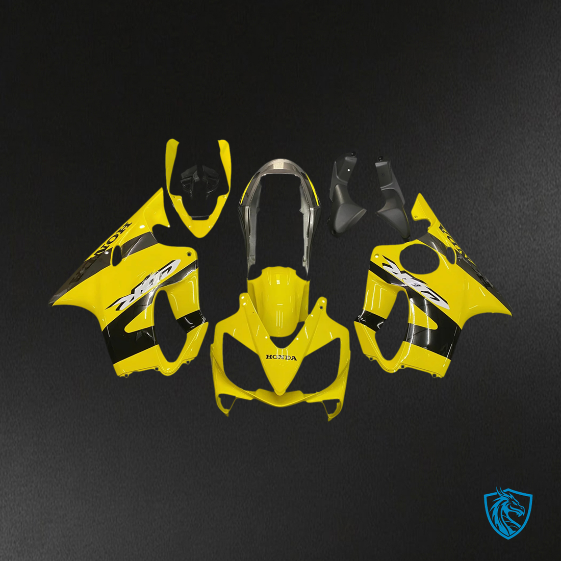 Honda CBR600 F4i (2004-2007) Yellow & Black - Fairing Kit