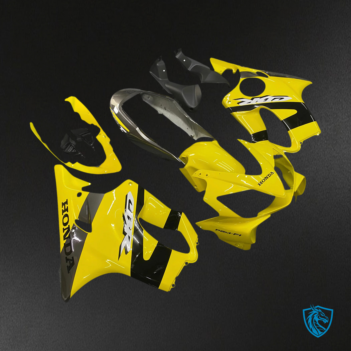 Honda CBR600 F4i (2004-2007) Yellow & Black - Fairing Kit
