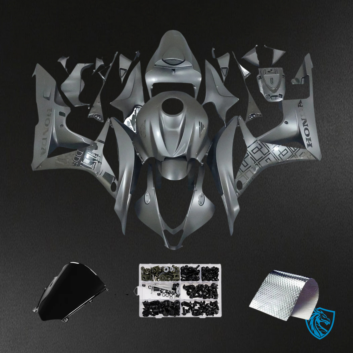 Honda CBR600 (2007-2008) Black - Fairing Kit