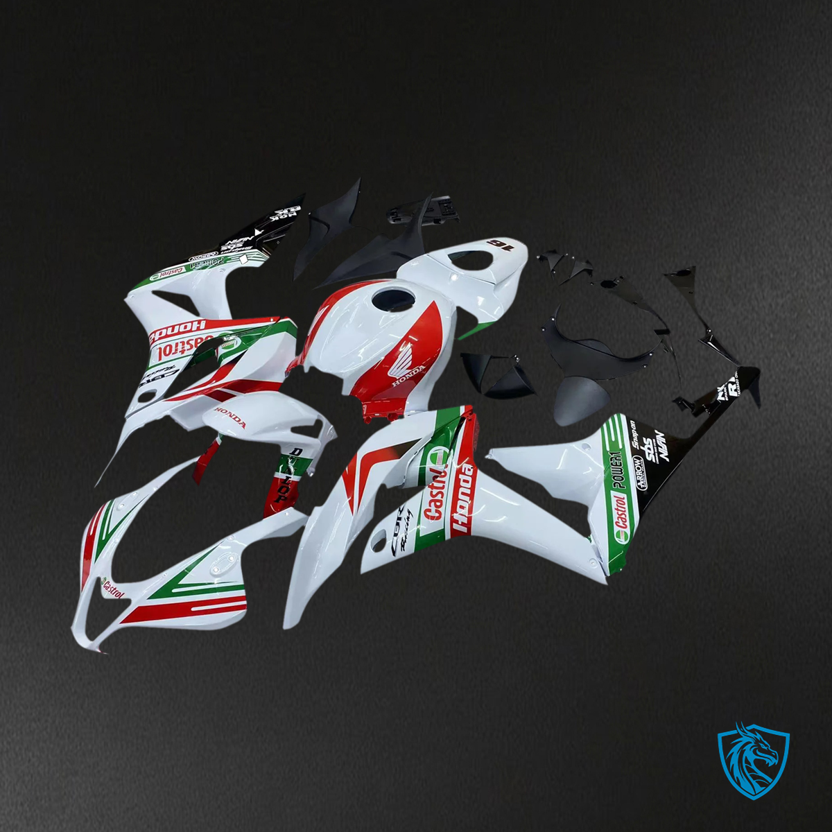 Honda CBR600 (2007-2008) Multi White - Fairing Kit