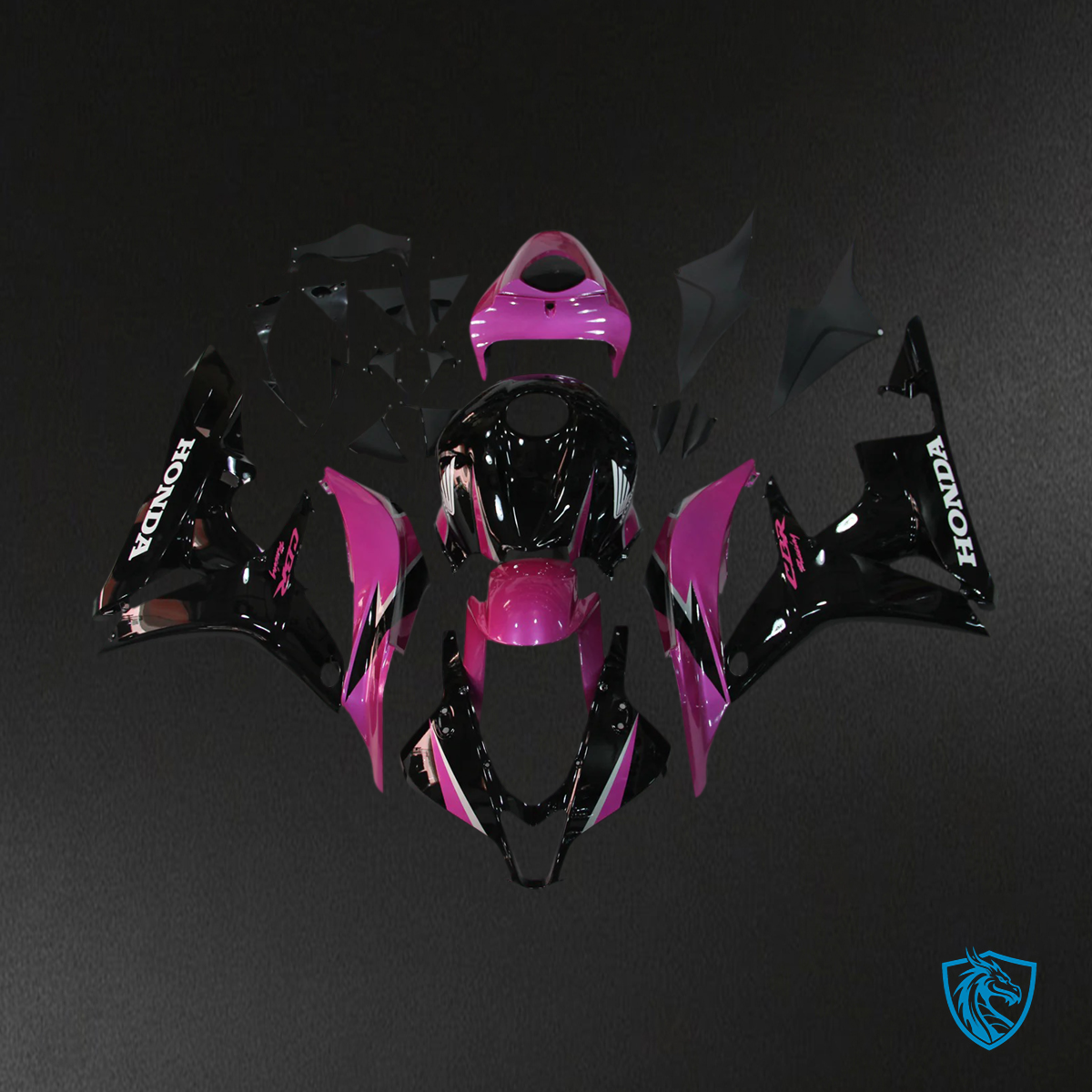 Honda CBR600 (2007-2008) Purple & Black - Fairing Kit