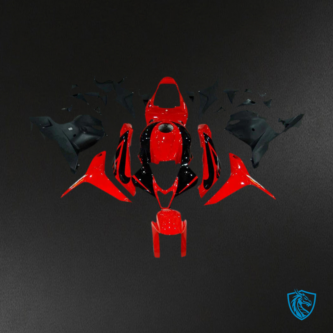 Honda CBR600RR (2009-2012) Red & Black - Fairing Kit