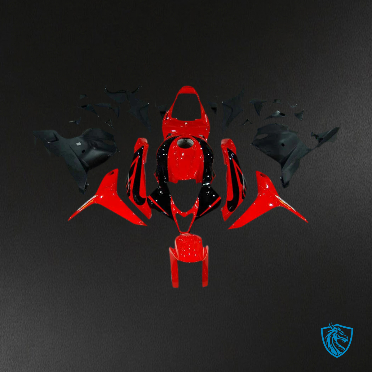 Honda CBR600RR (2009-2012) Red & Black - Fairing Kit