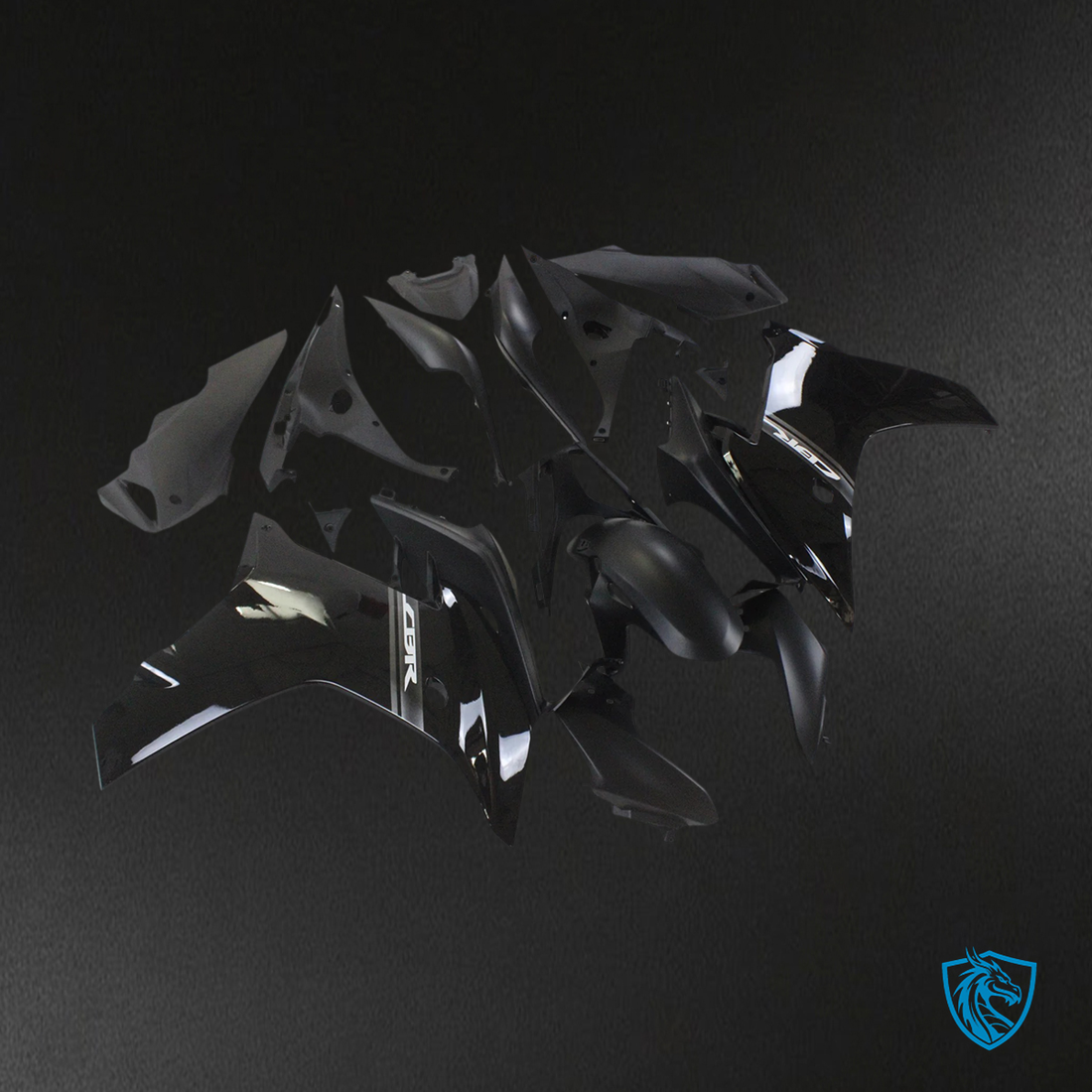 Honda CBR600 F (2011-2013) Black Style 2 - Fairing Kit