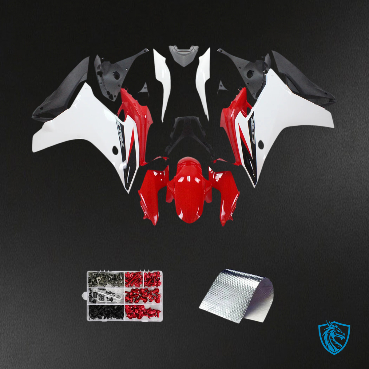 Honda CBR600 F (2011-2013) Red & White - Fairing Kit