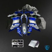 Silver Blue & Black