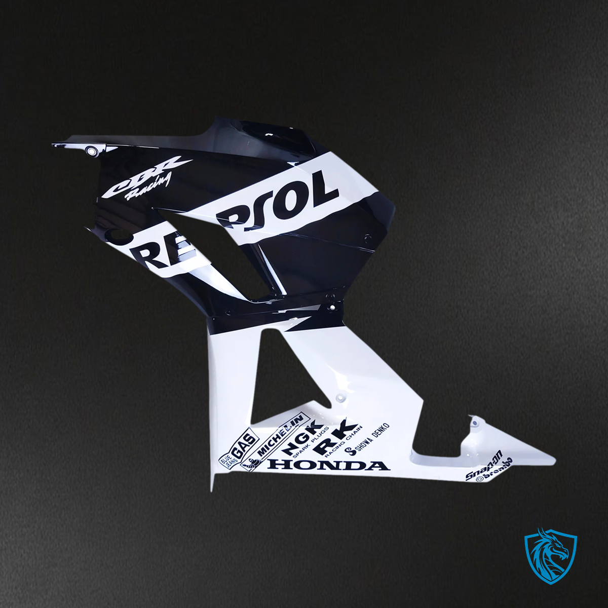 Honda CBR600 (2013-2020) White & Black - Fairing Kit