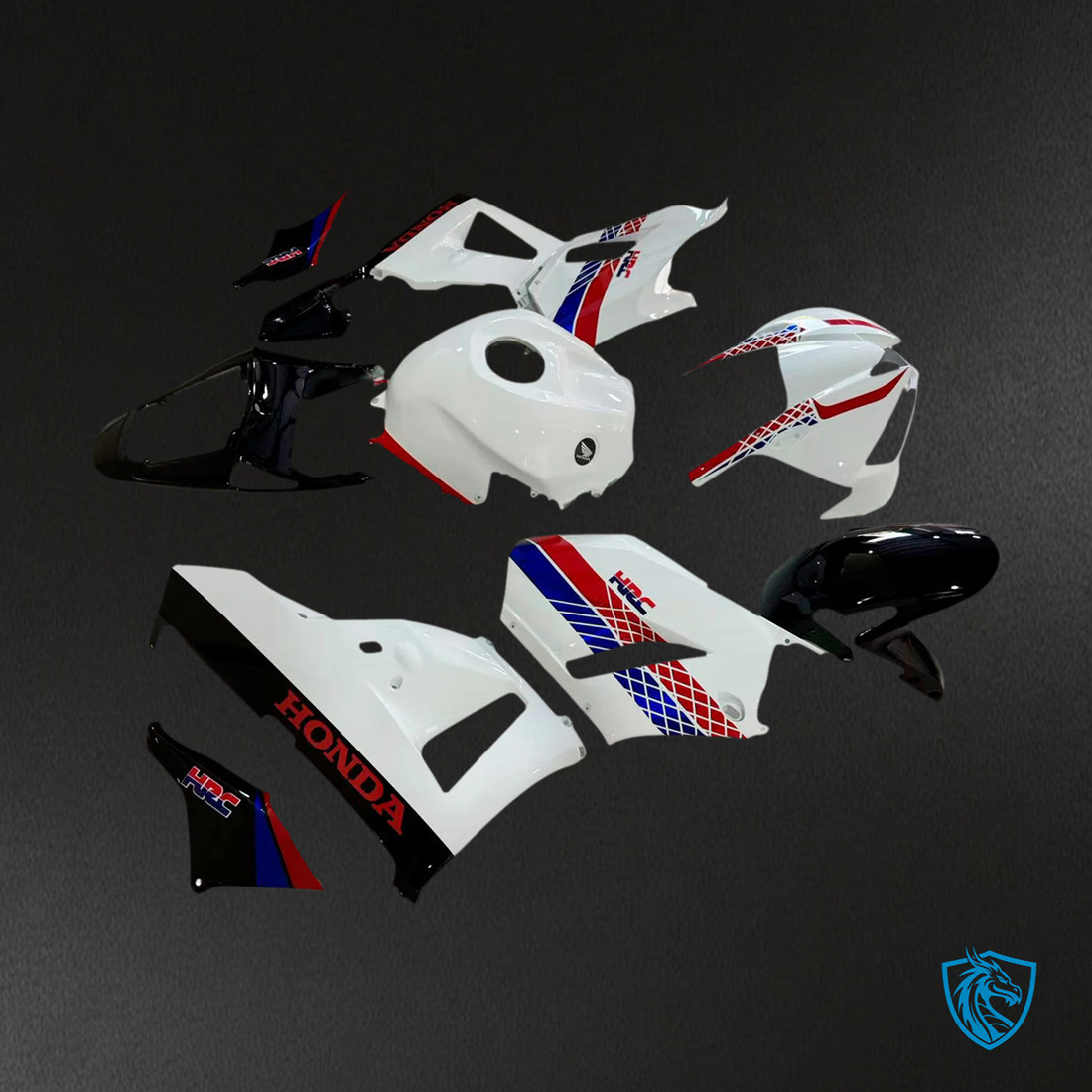 Honda CBR600 (2013-2020) White Blue & Red - Fairing Kit