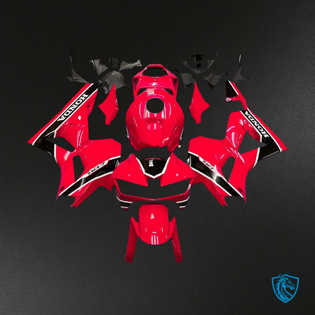 Honda CBR600 (2013-2023) Red & Black Style3 - Fairing Kit