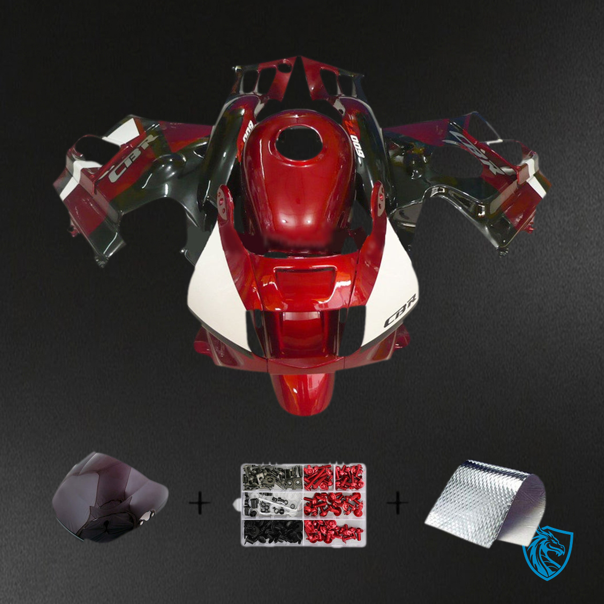 Honda CBR600 F2 (1991-1994) Fairing Kit - Red, White, and Black - ABS Bodywork