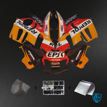 Honda CBR600 F3 (1997-1998)  Fairing Kit -  Orange, Black, White, and Red ABS Bodywork
