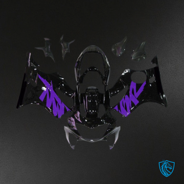 Honda CBR600 F4 (1999-2000) Gloss Black & Purple Fairing Kit - Aftermarket ABS Bodywork