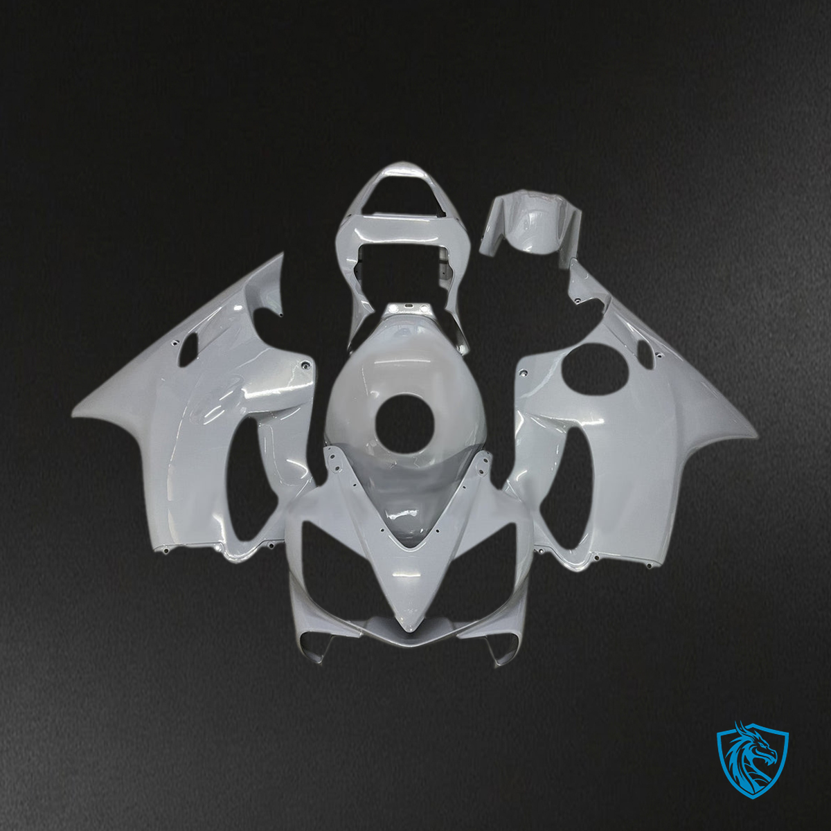 Honda CBR600 F4i (2001-2003)  Fairing Kit - Light Grey and Off-White - ABS Bodywork