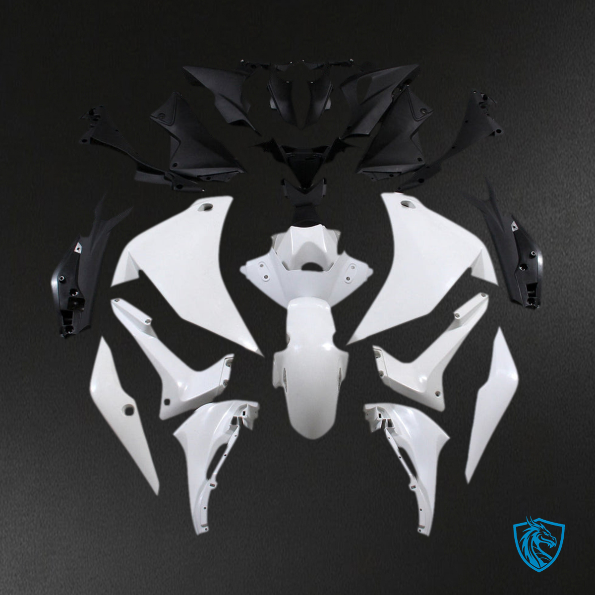 Honda CBR600 F4i (2001-2007) - CBR600RR (2011-2015) - Fairing Kit - Pearl White ABS Bodywork