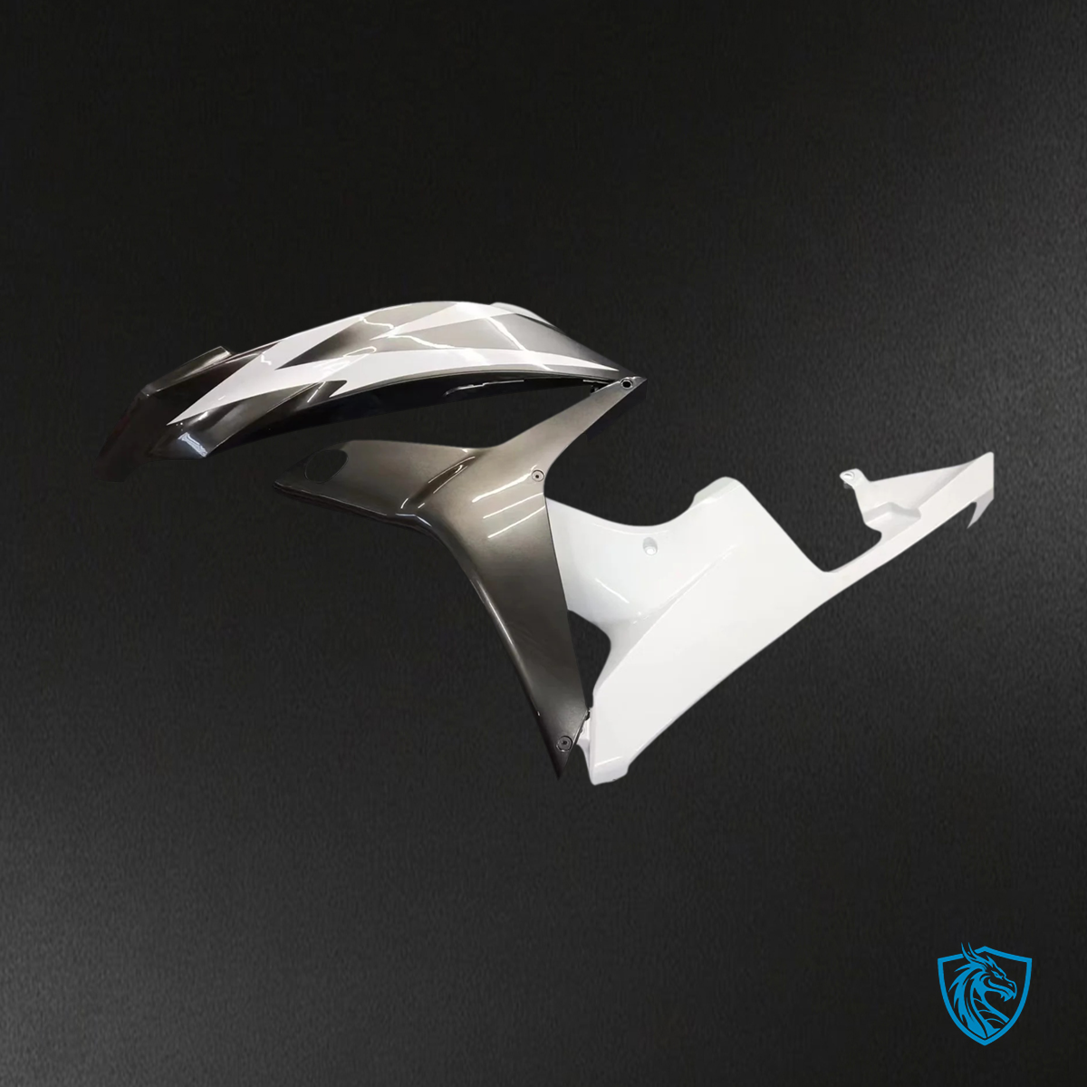 Honda CBR600RR (2007 2008) White & Black - Fairing Kit