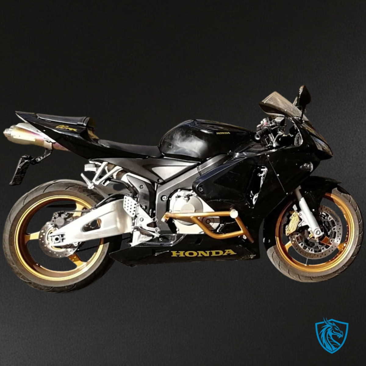Honda CBR600RR (2003-2004) Black & Yellow Fairing Kit | ABS Bodywork