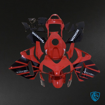 Honda CBR600RR (2003-2004) Red & Black - MERGEment Motorcycle Fairings Kit