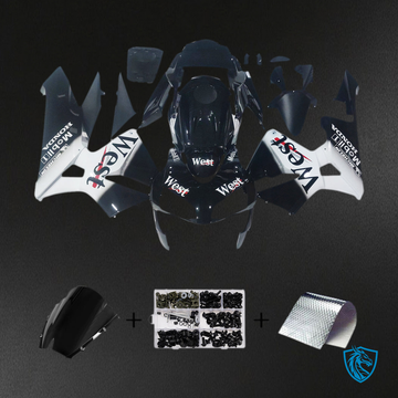 Honda CBR600RR (2003-2004) Black West Generic - MERGEment Motorcycle Fairings Kit