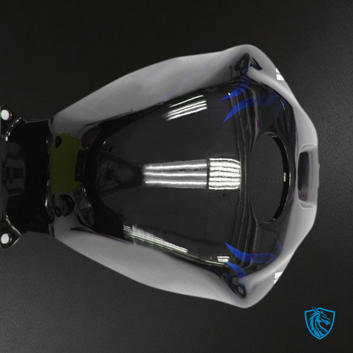 Honda CBR600RR (2003-2004) Black & Blue Flame Generic Fairings Kit - Aftermarket ABS Bodywork